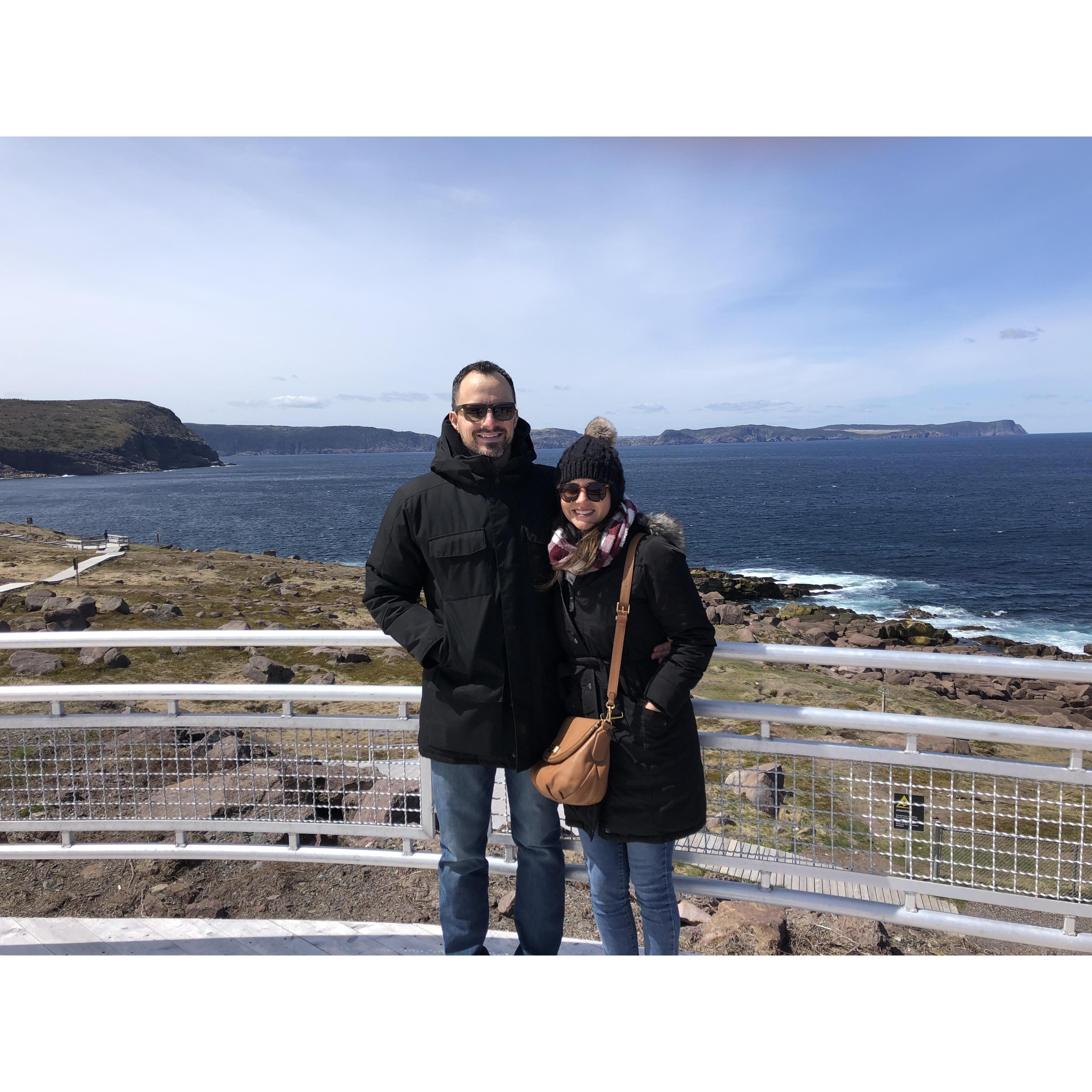 At the easternmost point in North America