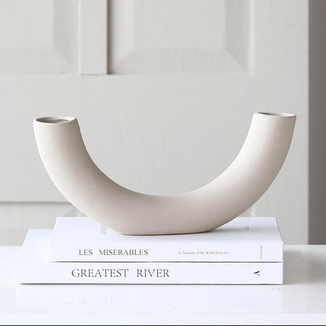 Ceramic White Minimilist Vase