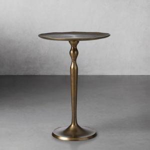 Manhattan Martini Table in Antique Brass