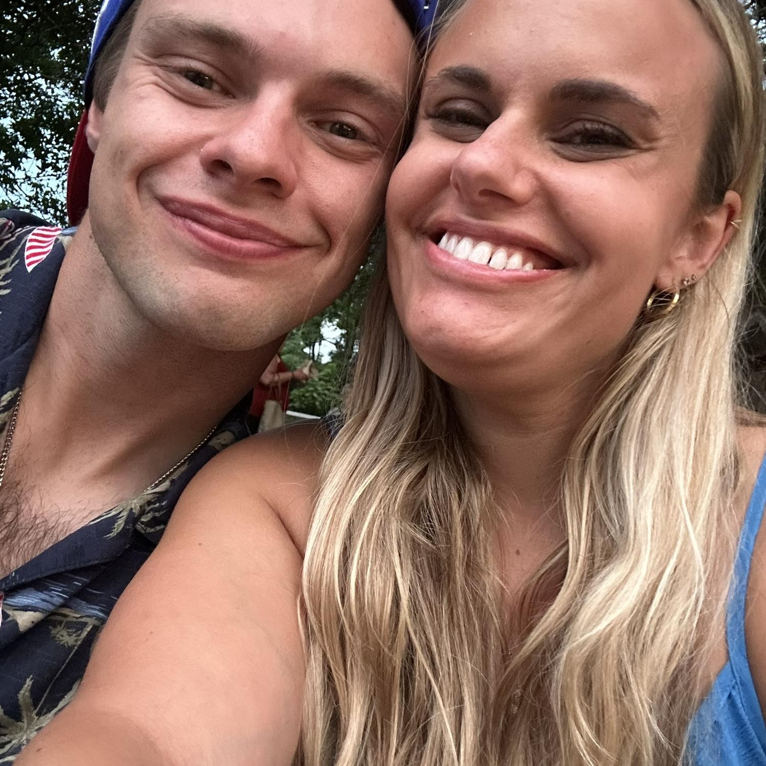 Our first 4th of July, when we met each other’s parents and family! ❤️🤍💙