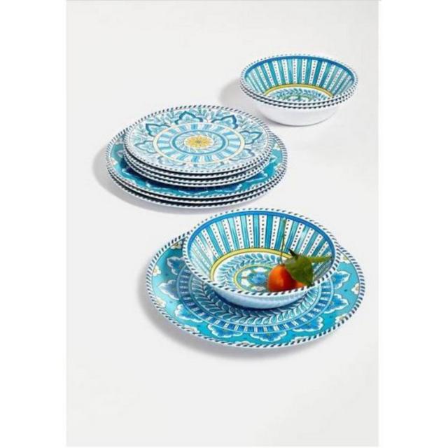 Certified International Topaz 12 pc Melamine Dinnerware Set
