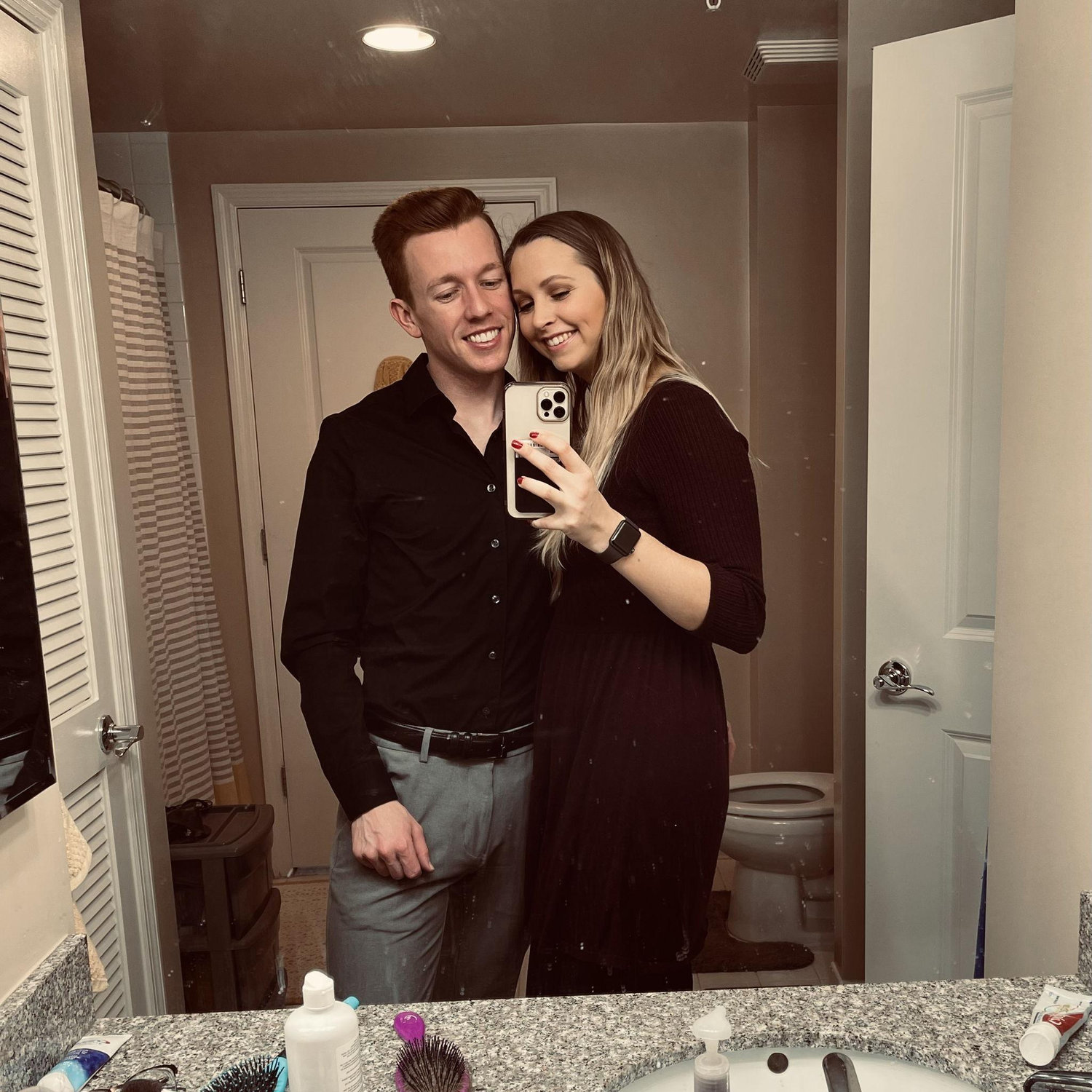 Lots of bathroom selfies