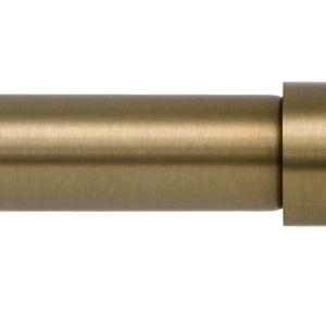Ivilon Drapery Window Curtain Rod - End Cap Style Design 1 Inch Pole. 28 to 48 Inch Color Warm Gold
