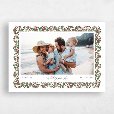 White Holiday Card - Bloom Landscape