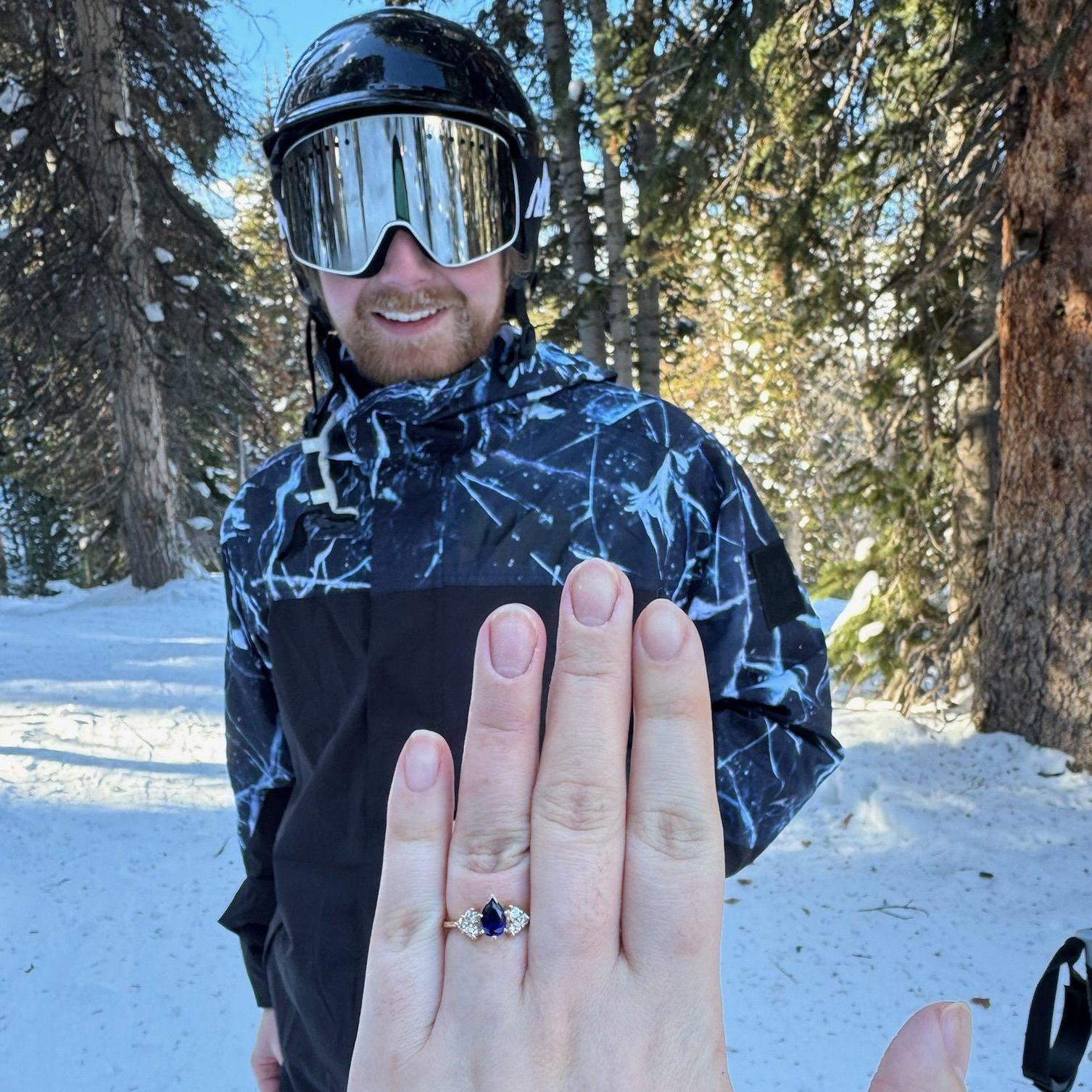 Proposal in the woods of Brighton