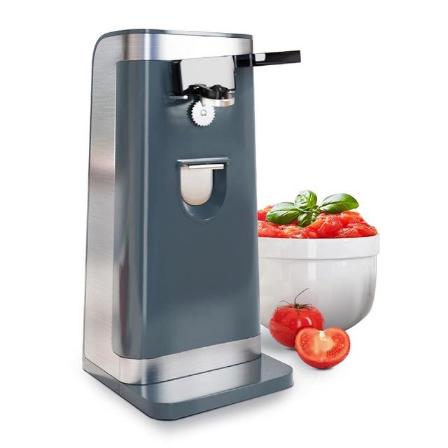 Skyehomo Electric Can Opener, Knife Sharpener and Bottle Opener with Removable Cutting Lever and Cord Storage