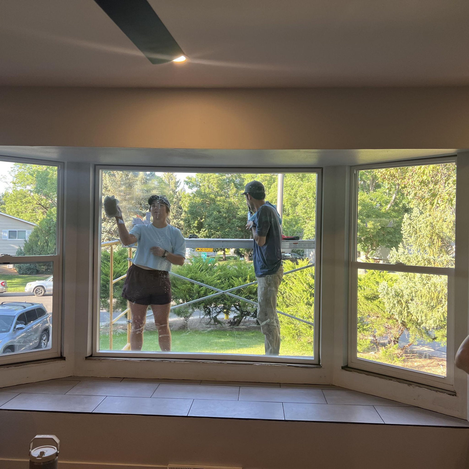 Replacing our windows... one of the many house projects we've tackled together!