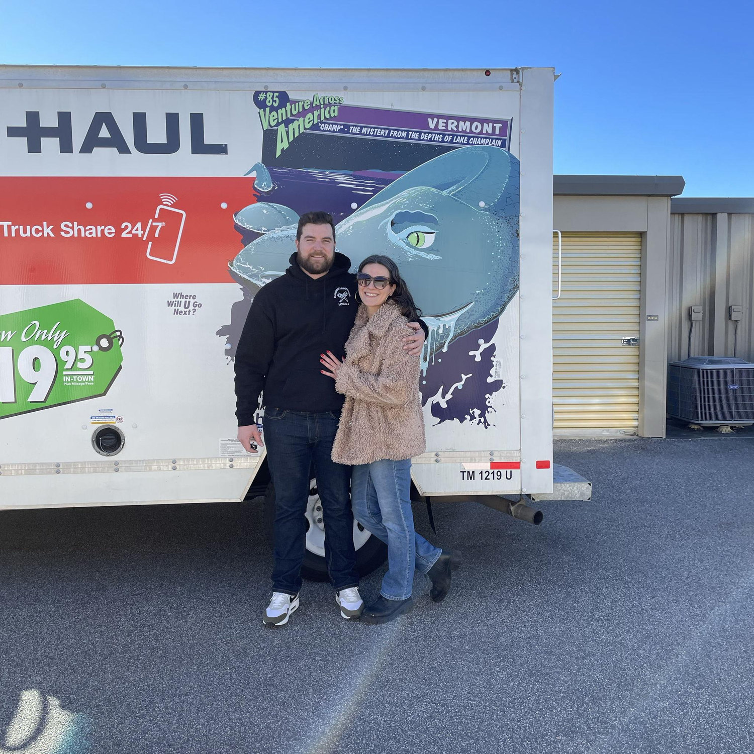 Moving furniture to our new home in Worcester!