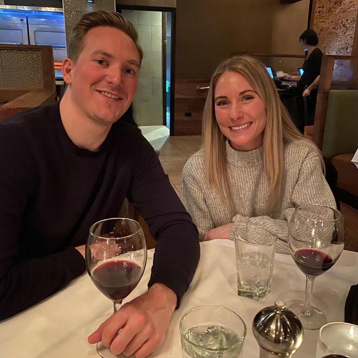 The first dinner with the Dietrick family.
