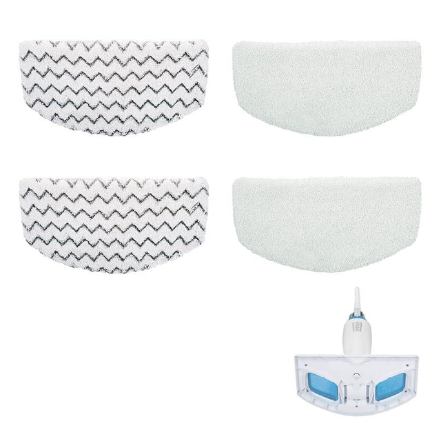 Bonus Life Steam Mop Pads for Bissell PowerFresh 1940 1806 Replacement Parts, 4 Pack