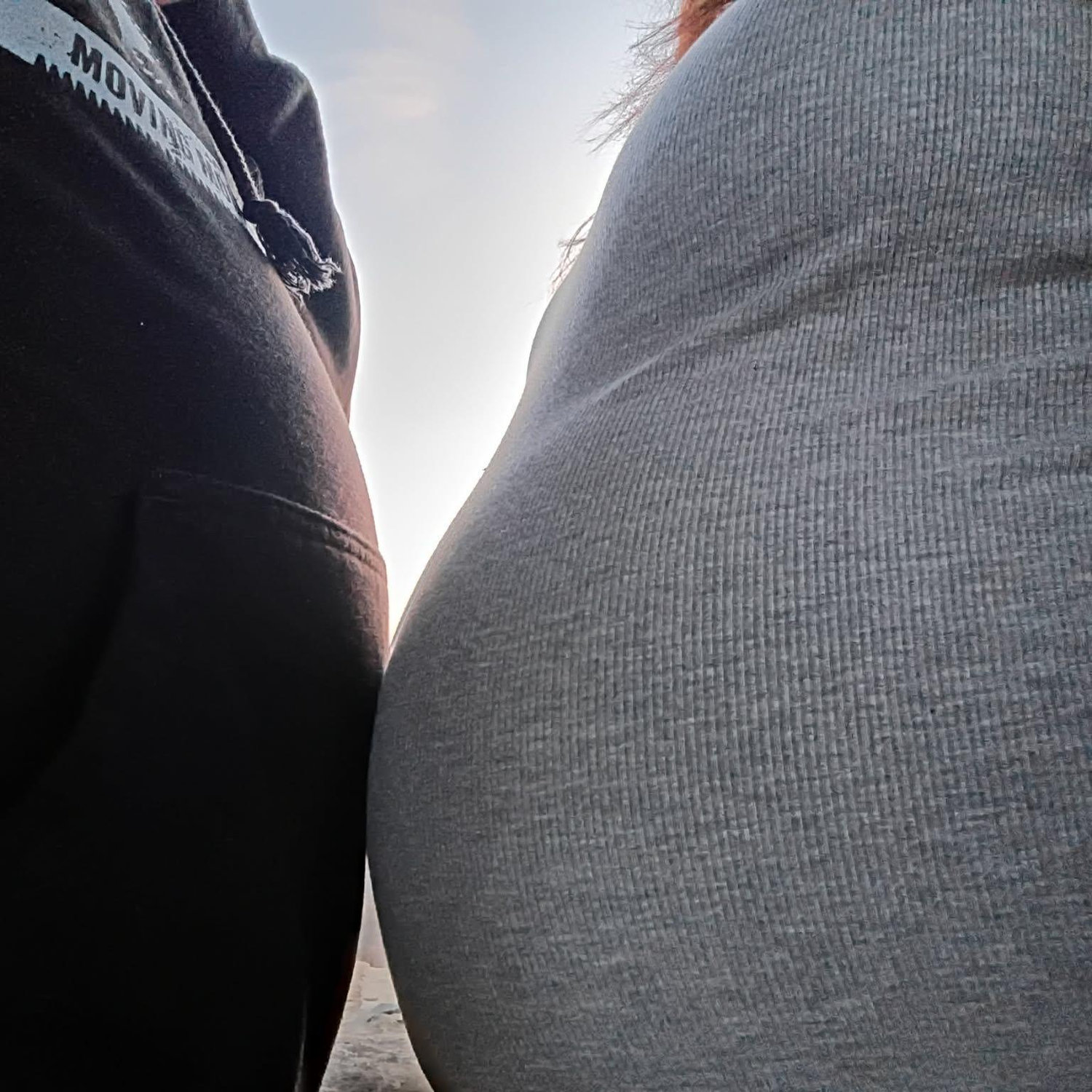 Nine months pregnant
