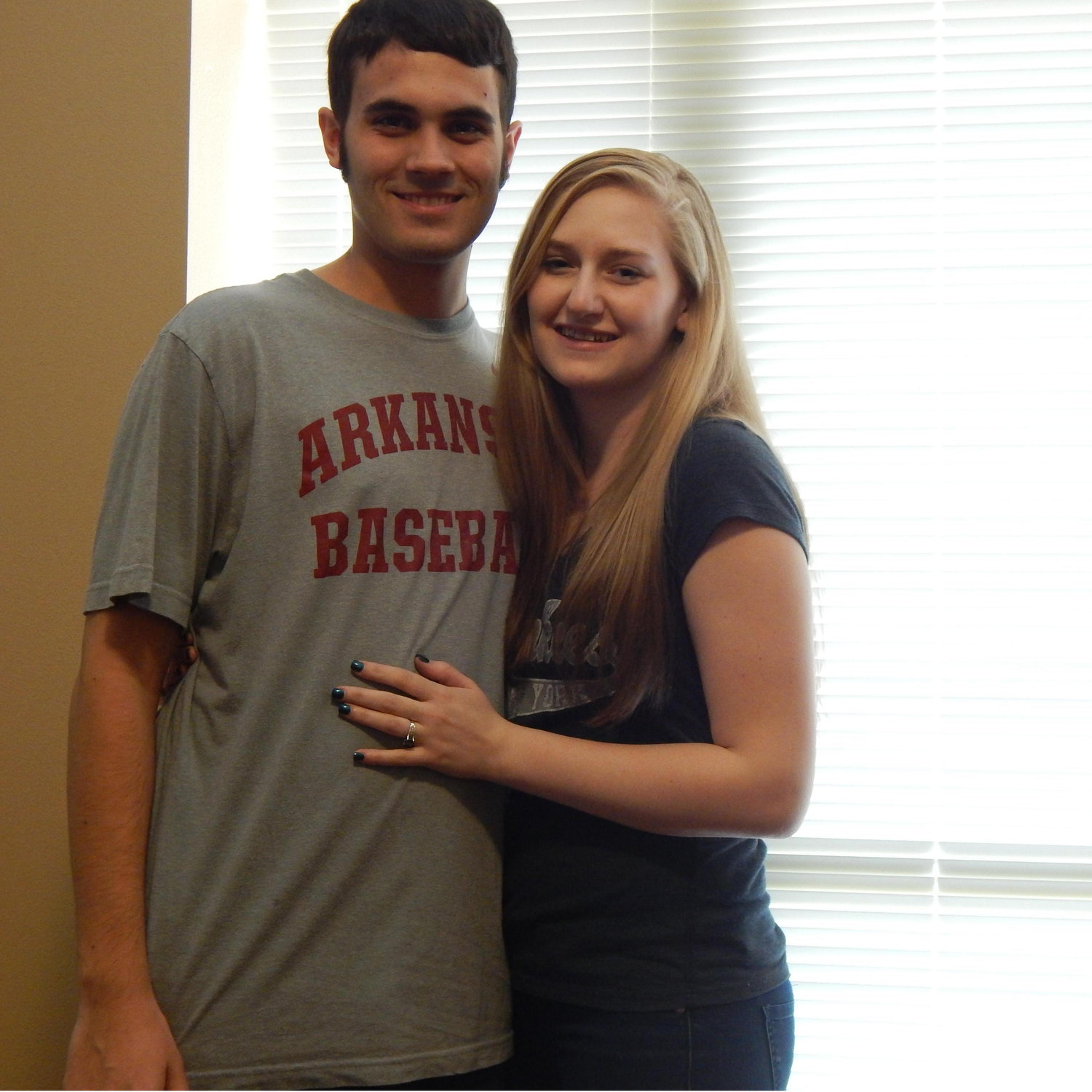 Visiting him in Arkansas.