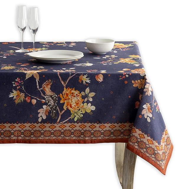 Maison d' Hermine Kelim 100% Cotton Tablecloth for Kitchen Dinning Tabletop Decoration Parties Weddings Thanksgiving Christmas [Infinity (Square, 54 Inch by 54 Inch)].