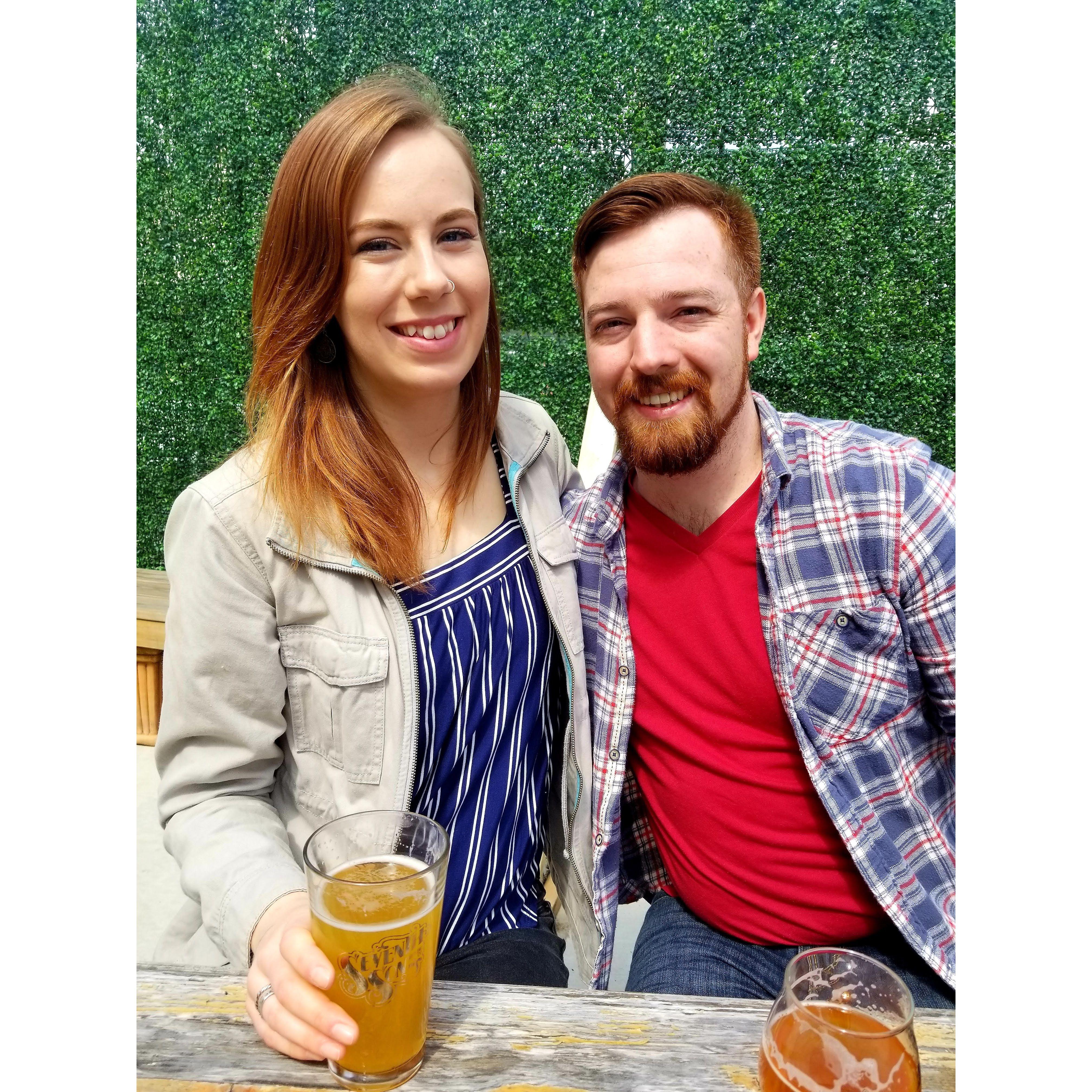 Celebrating Chloe's birthday, March 2018