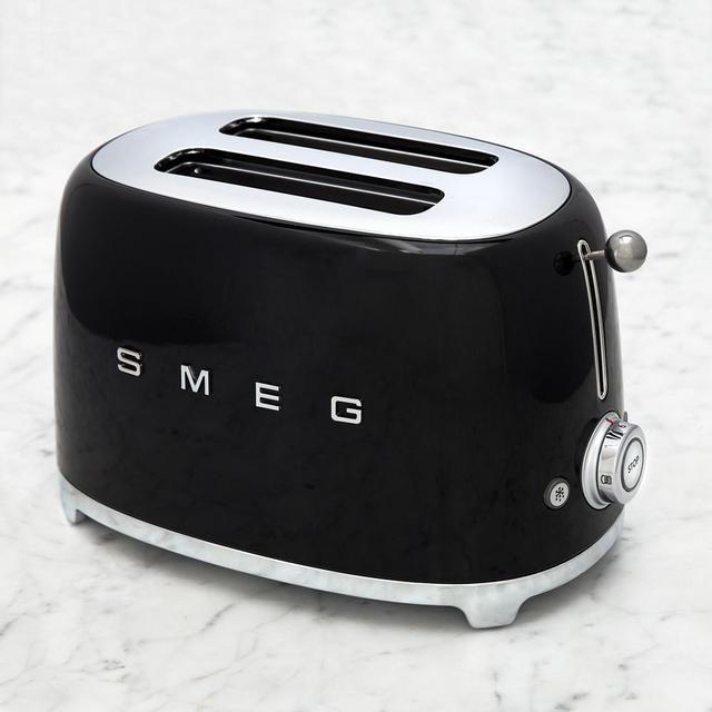 Smeg 2 Slice Toaster, Black