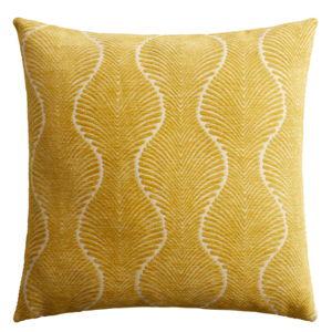 Ogee Chenille Jacquard Throw Pillow (Golden Yellow)- World Market