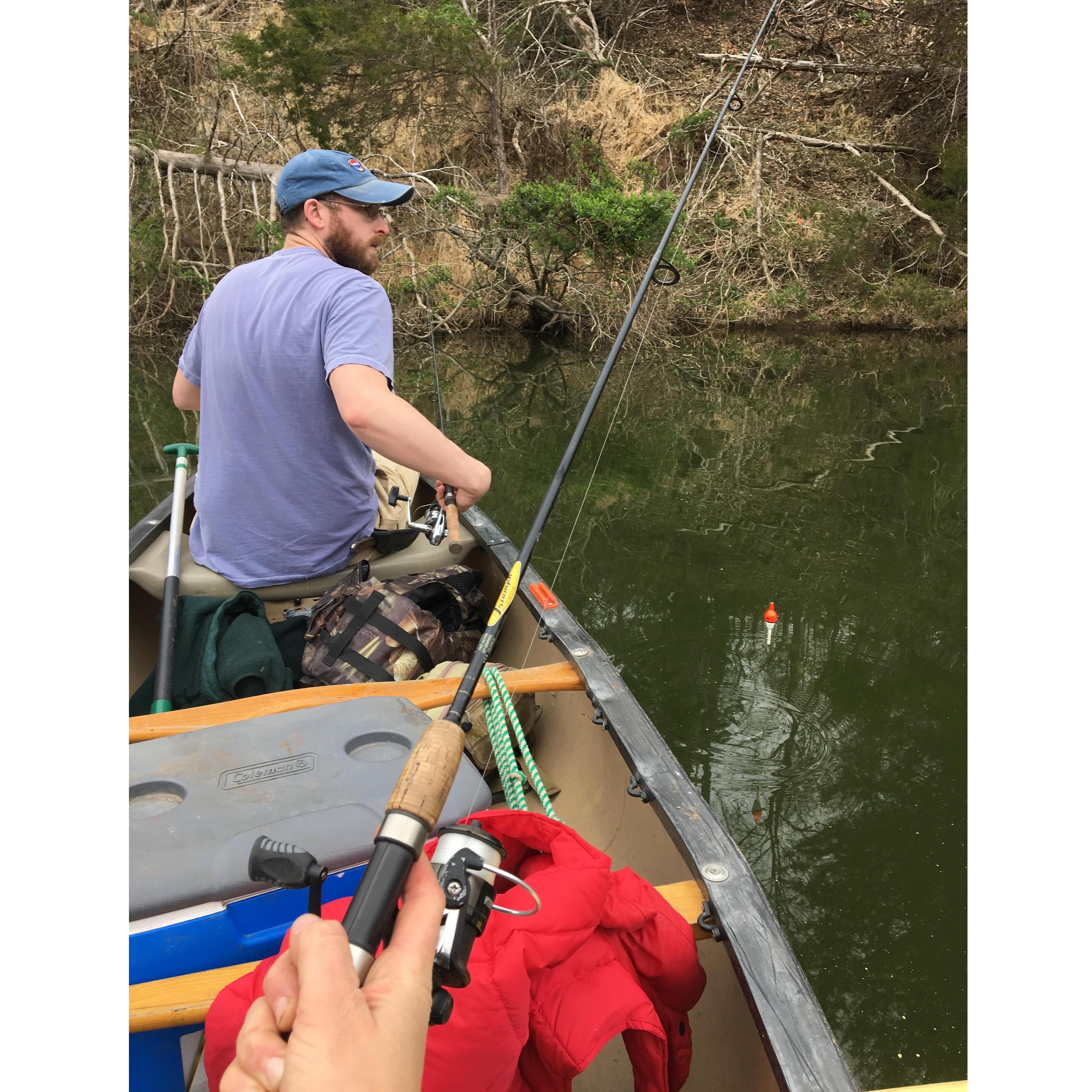 Fishing the James River.