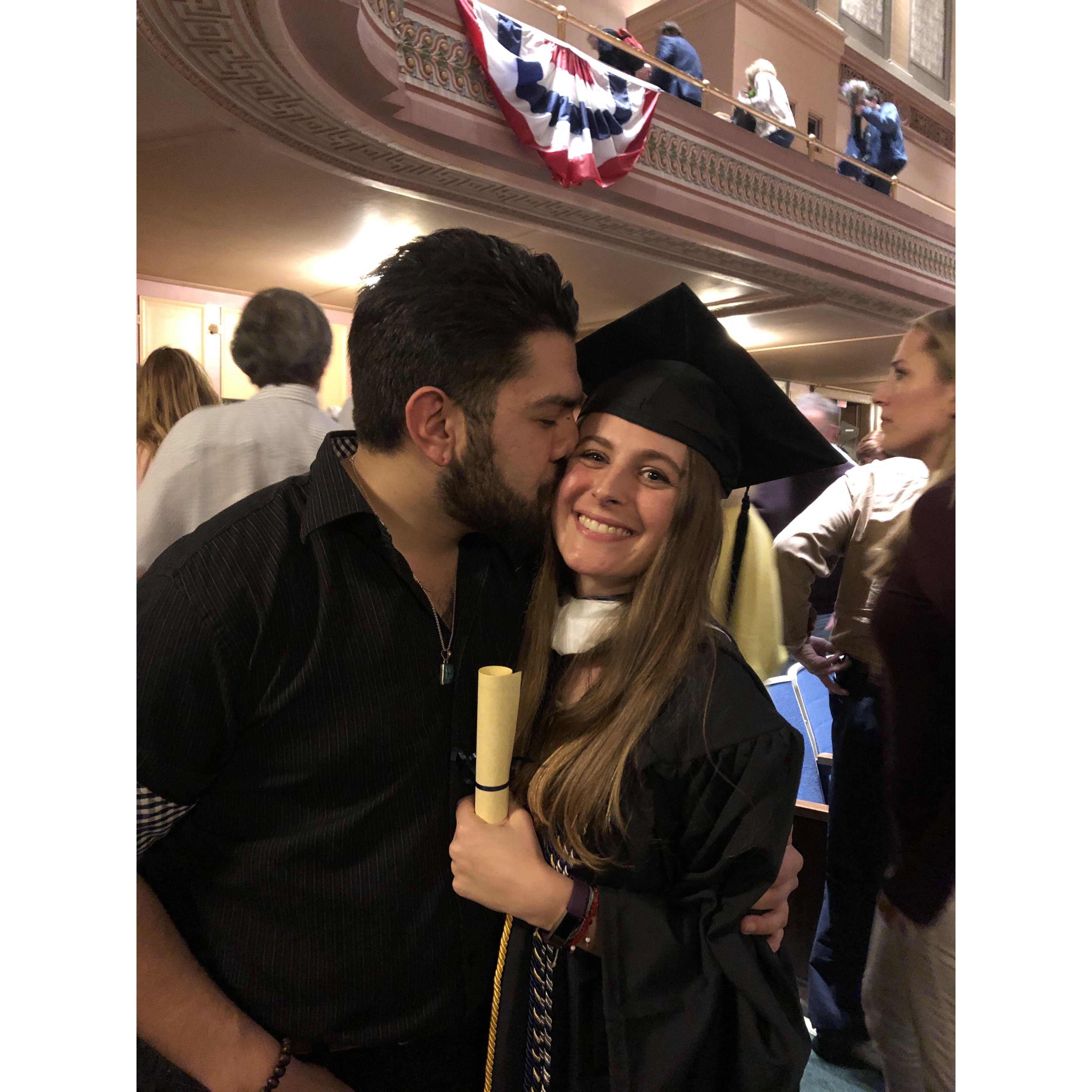 Katey's graduation from Pitt in 2019