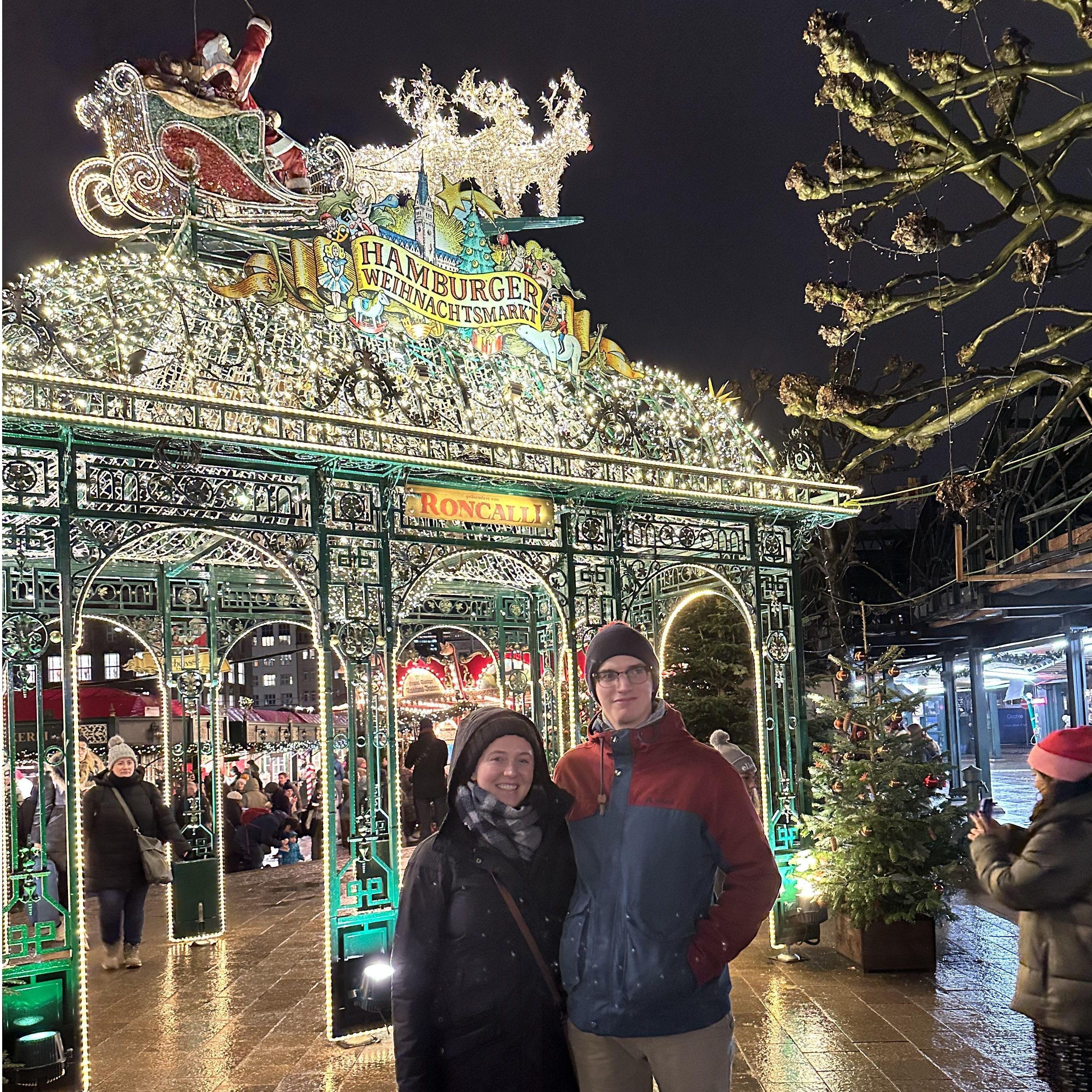 At a Christmas Market in Hamburg, 2022.