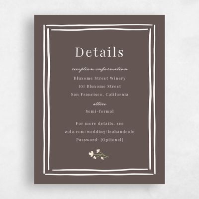 Dark Taupe, Brown Wedding Enclosure - Maeva