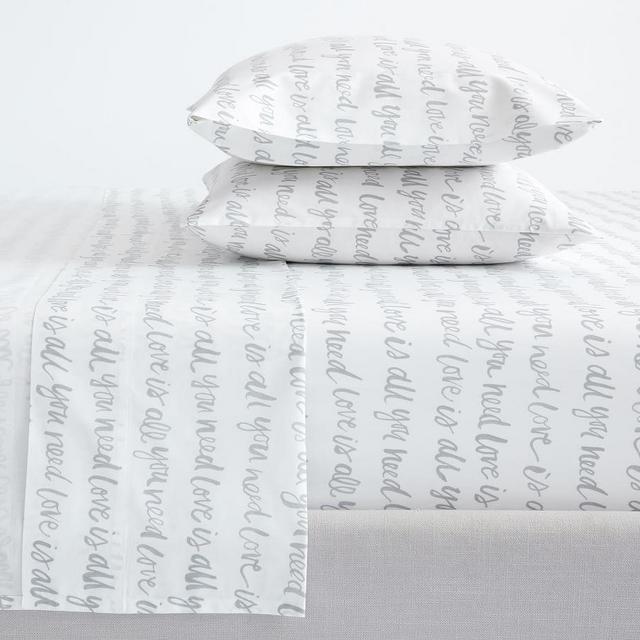 All You Need Is Love Organic Cotton Sheet Set, King