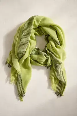 Fringed Stripe Scarf