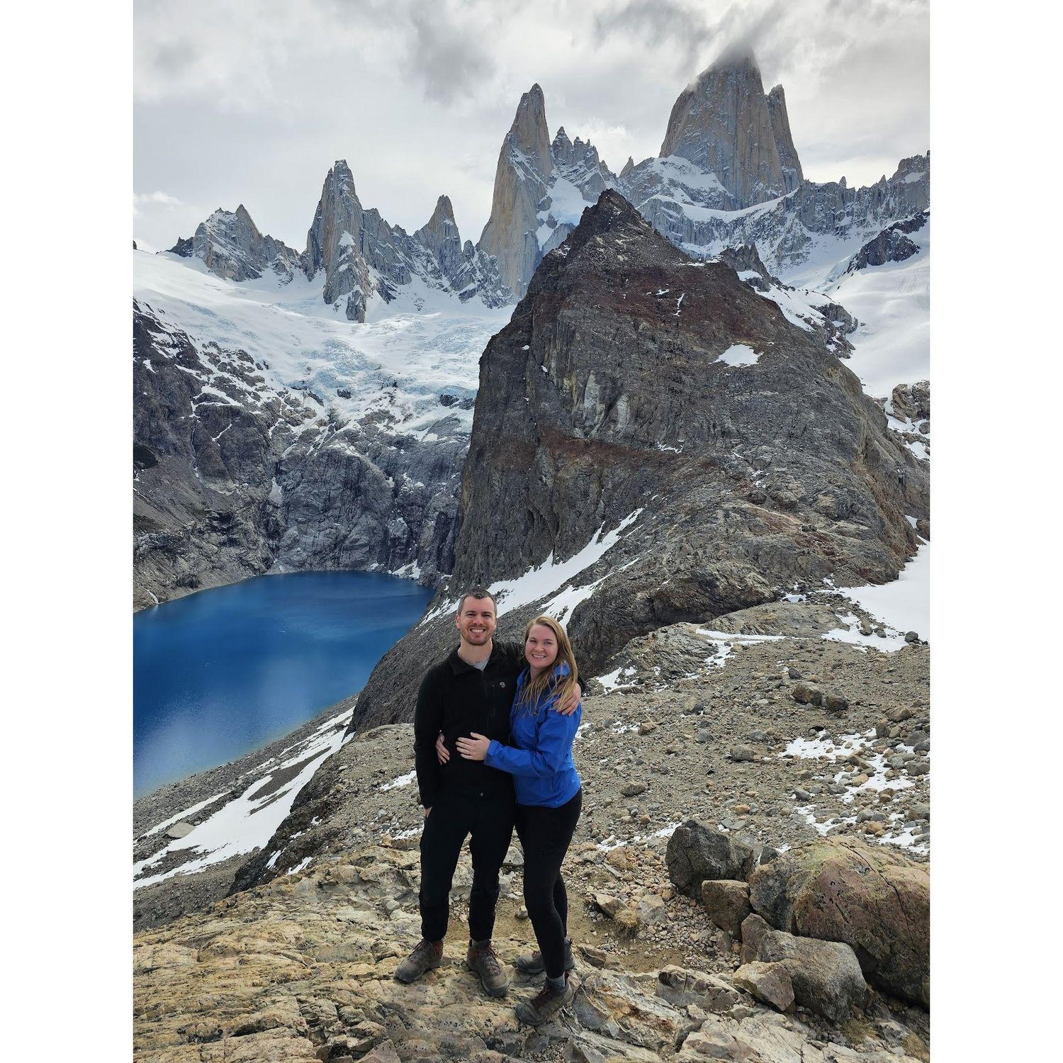 Two lagoons at Fitz Roy, Argentina. December 2023