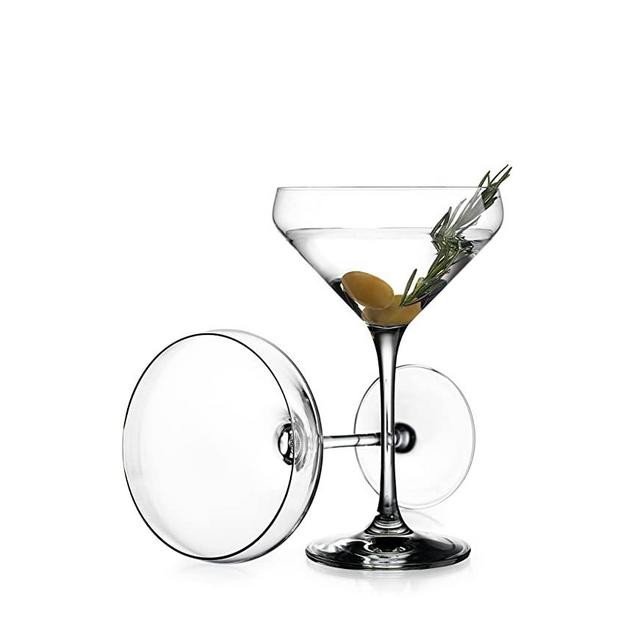 Glaver's Martini Glasses Set of 4 Cocktail Glasses, 10.5 Ounce Premium Strong Lead-Free Glass, Stemmed Margarita Glasses, For Bar, Martini, Cosmopolitan, Manhattan, Gimlet, And More Dishwasher Safe