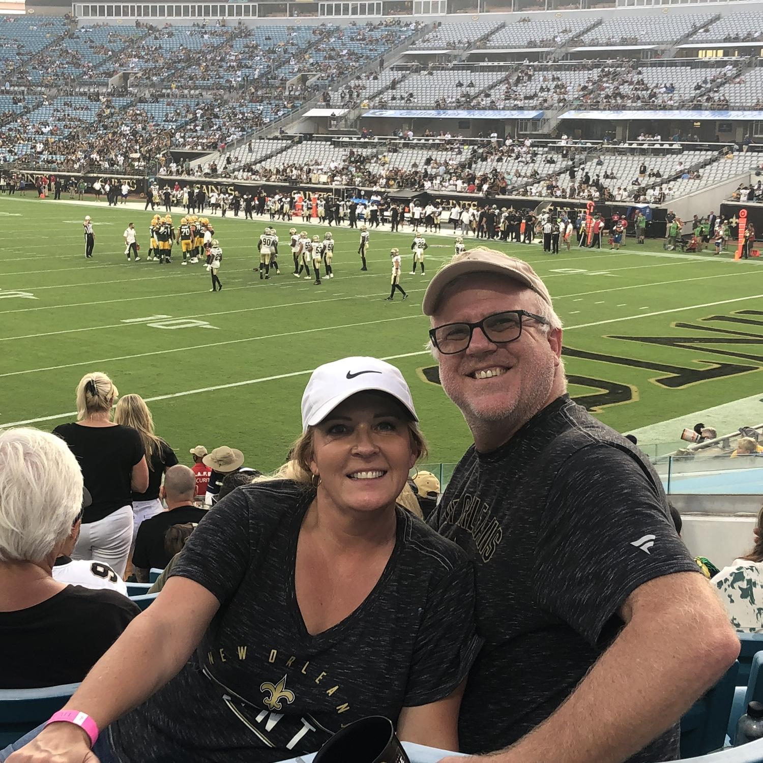 Watching the Saints play in Jacksonville