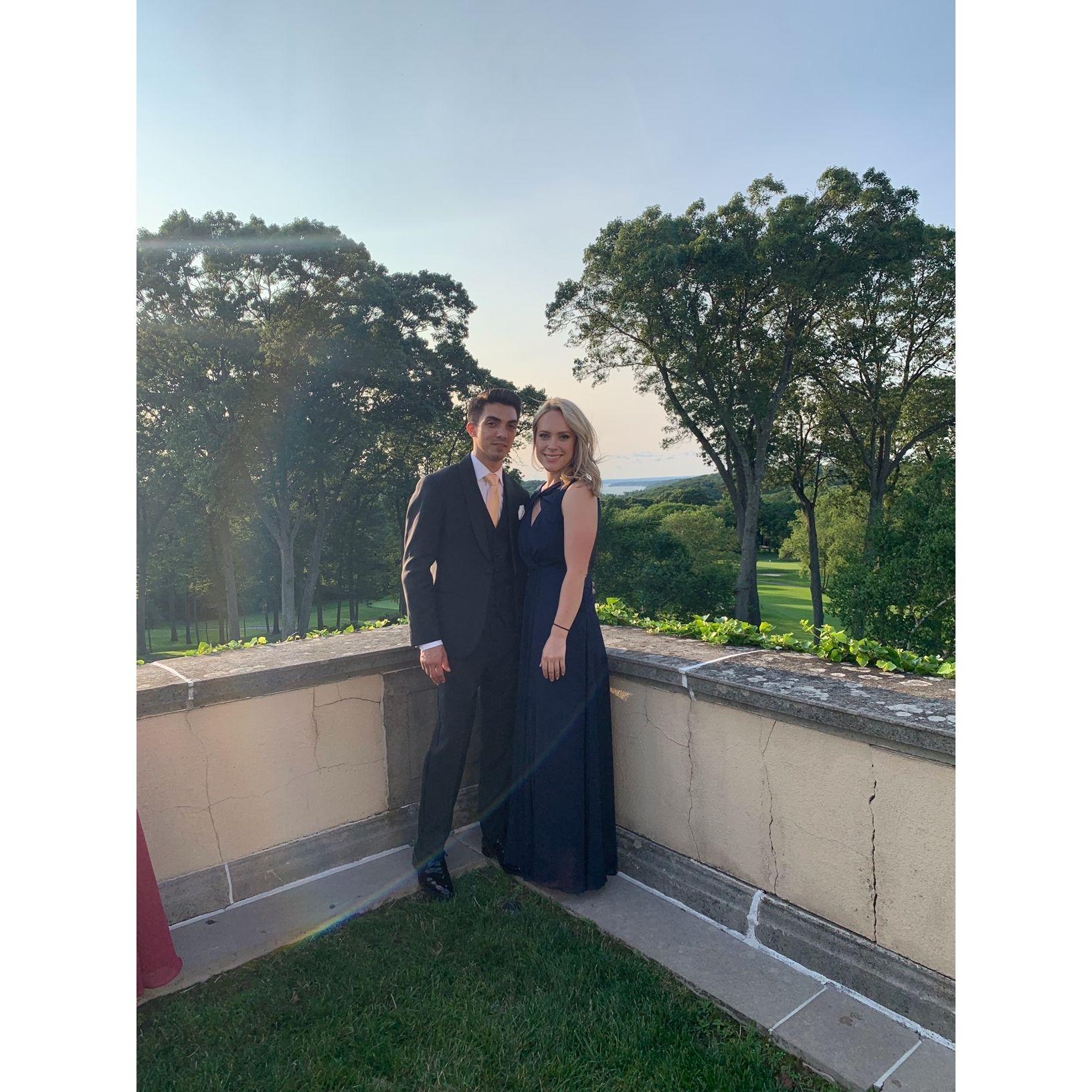 Our first wedding together.