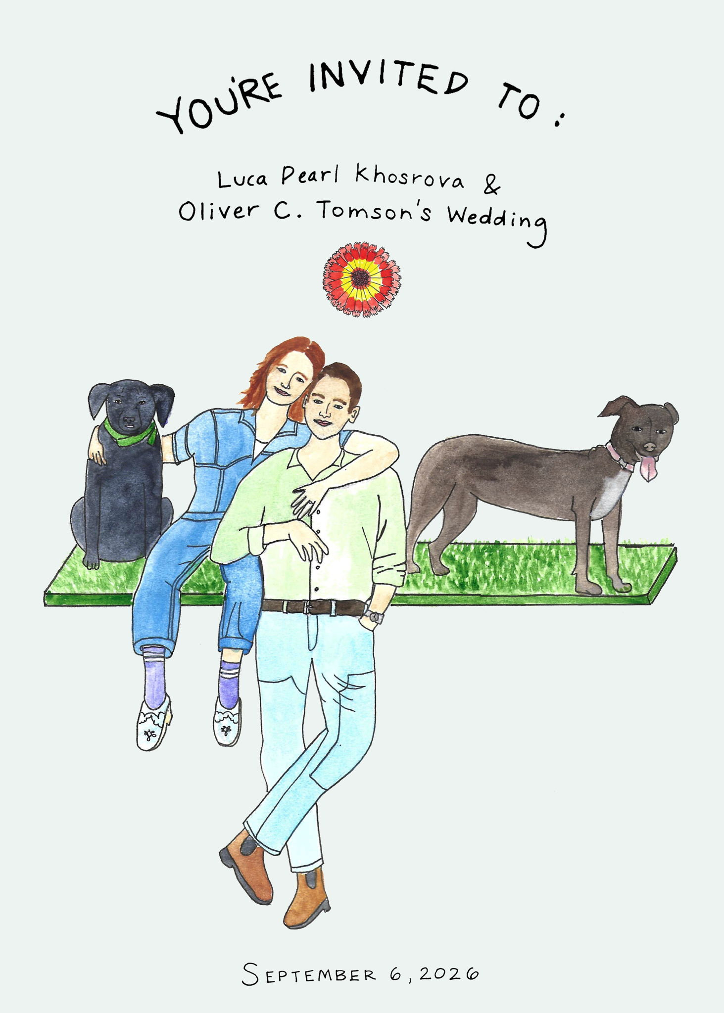 The Wedding Website of Luca Pearl khosrova and Oliver Tomson