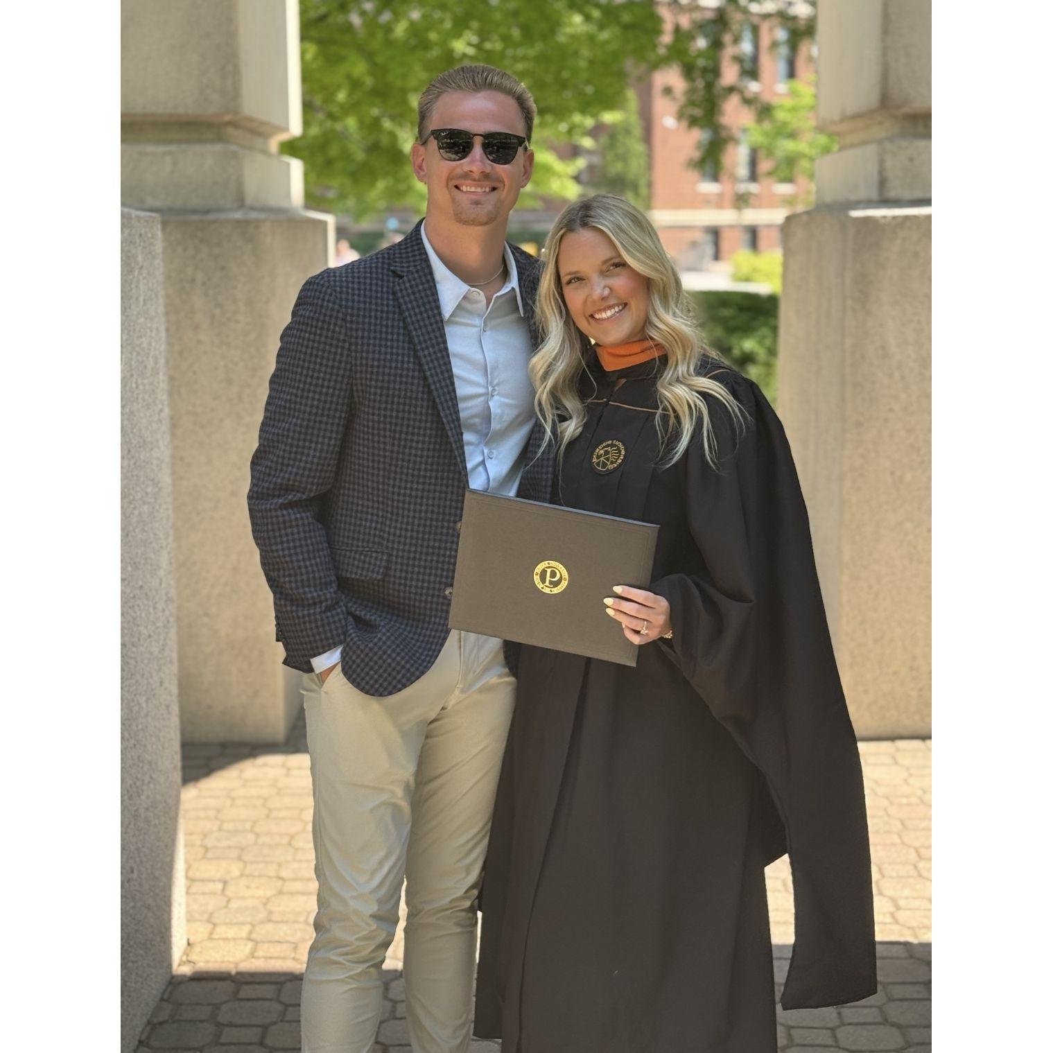 Nicole's Graduation with her Masters