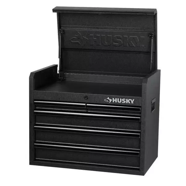 26 in. 5-Drawer Top Tool Chest in Textured Black