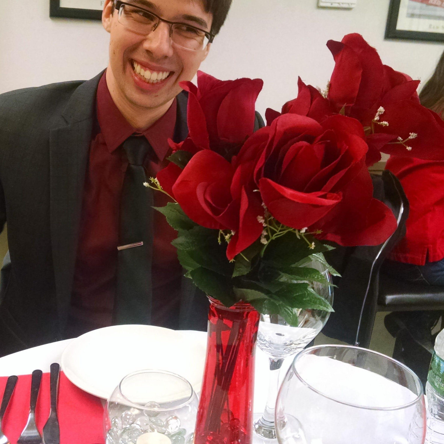 Our third Valentine's near BU campus, 2017.
