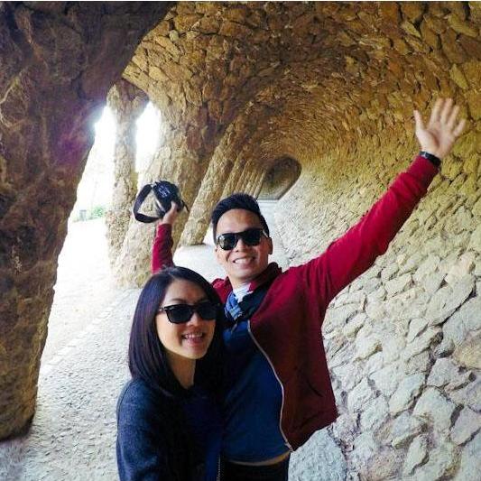 Our first trip to Europe together in 2014.