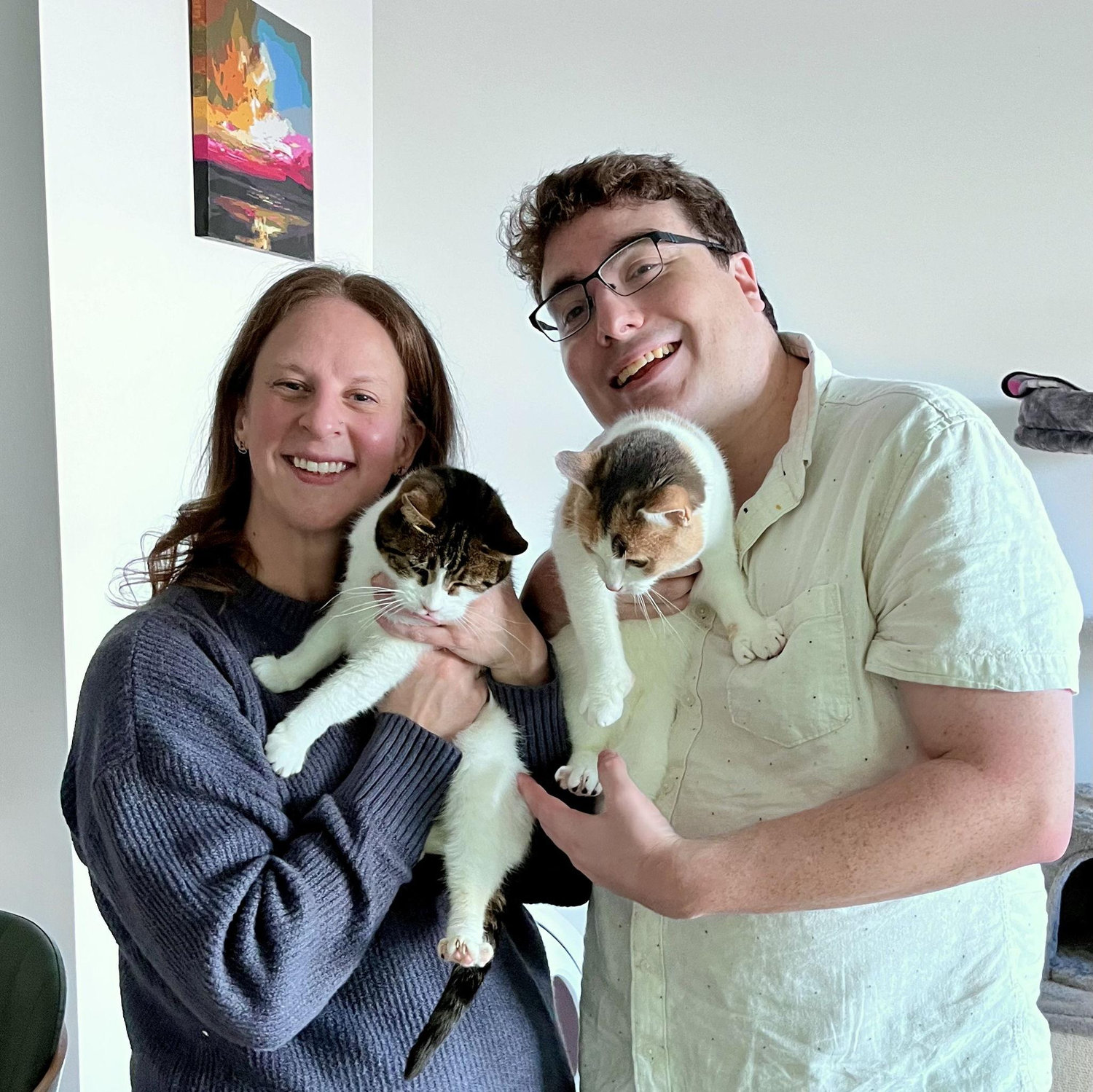 Family portrait with Ruby and Penny <3