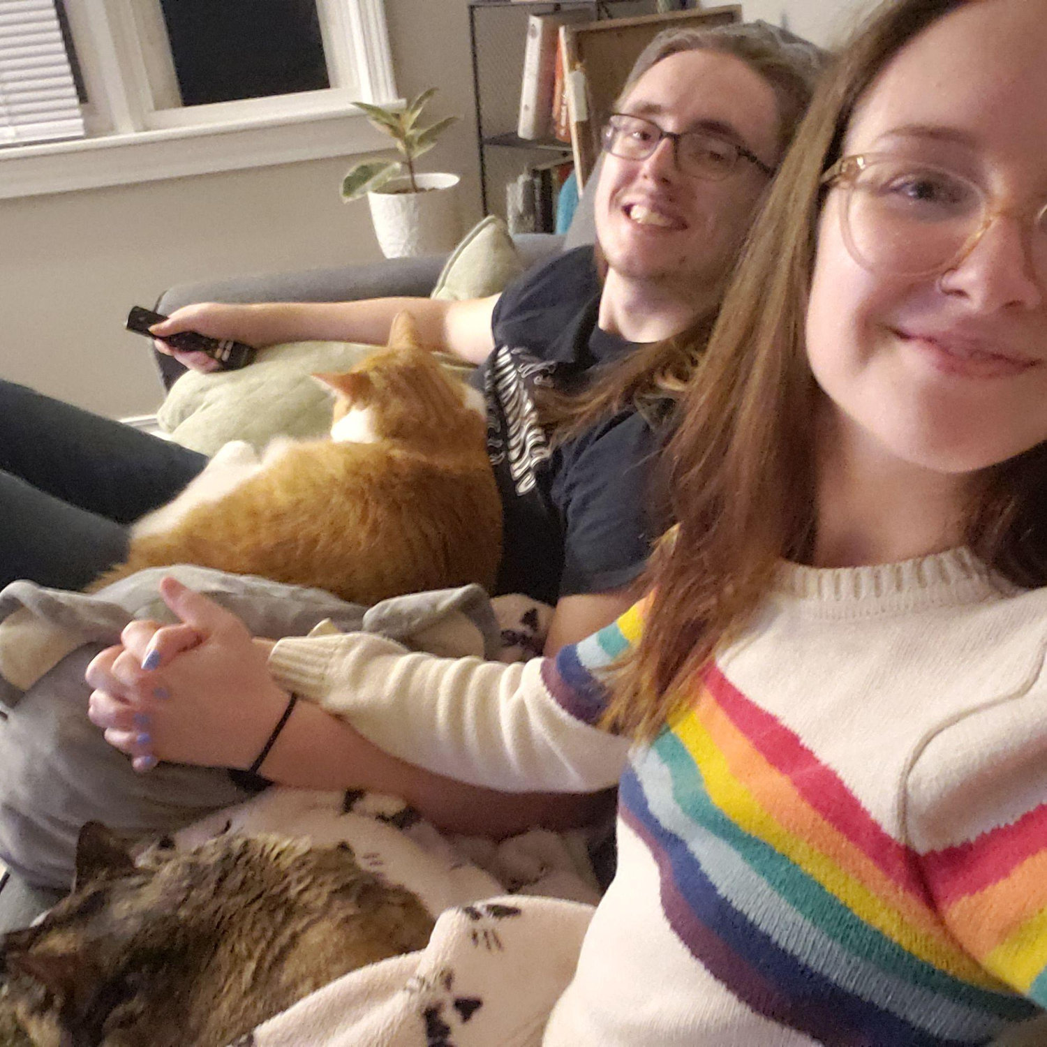 Pic with the cats - Winter 2025