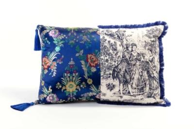 SELETTI Argia Hybrid cotton-blend cushion 50cm x 35cm