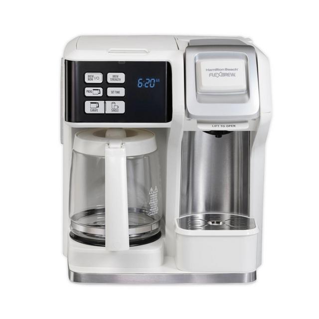 Hamilton Beach® FlexBrew® 2-Way Coffee Maker in White