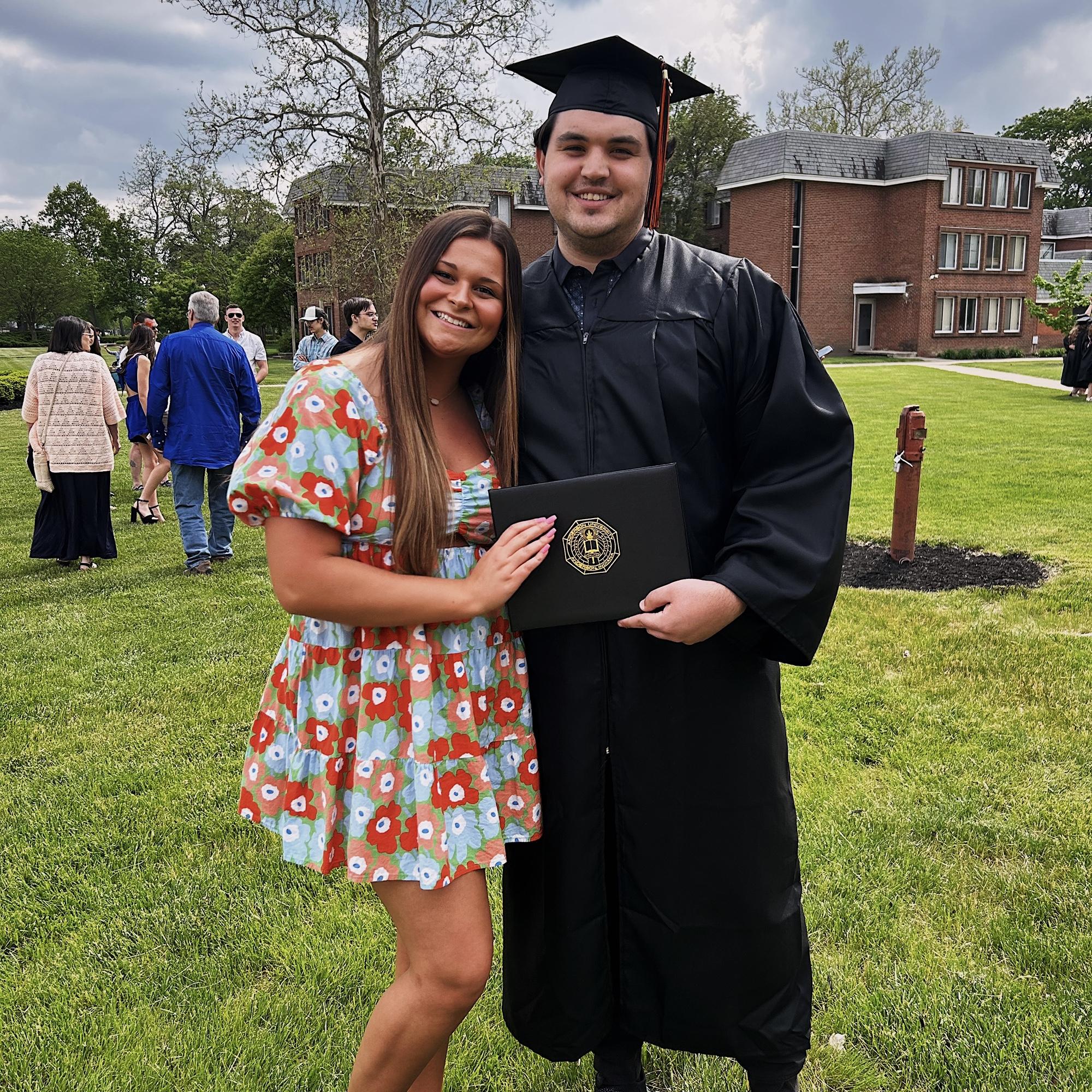 Cole's college graduation from AU in 2024.