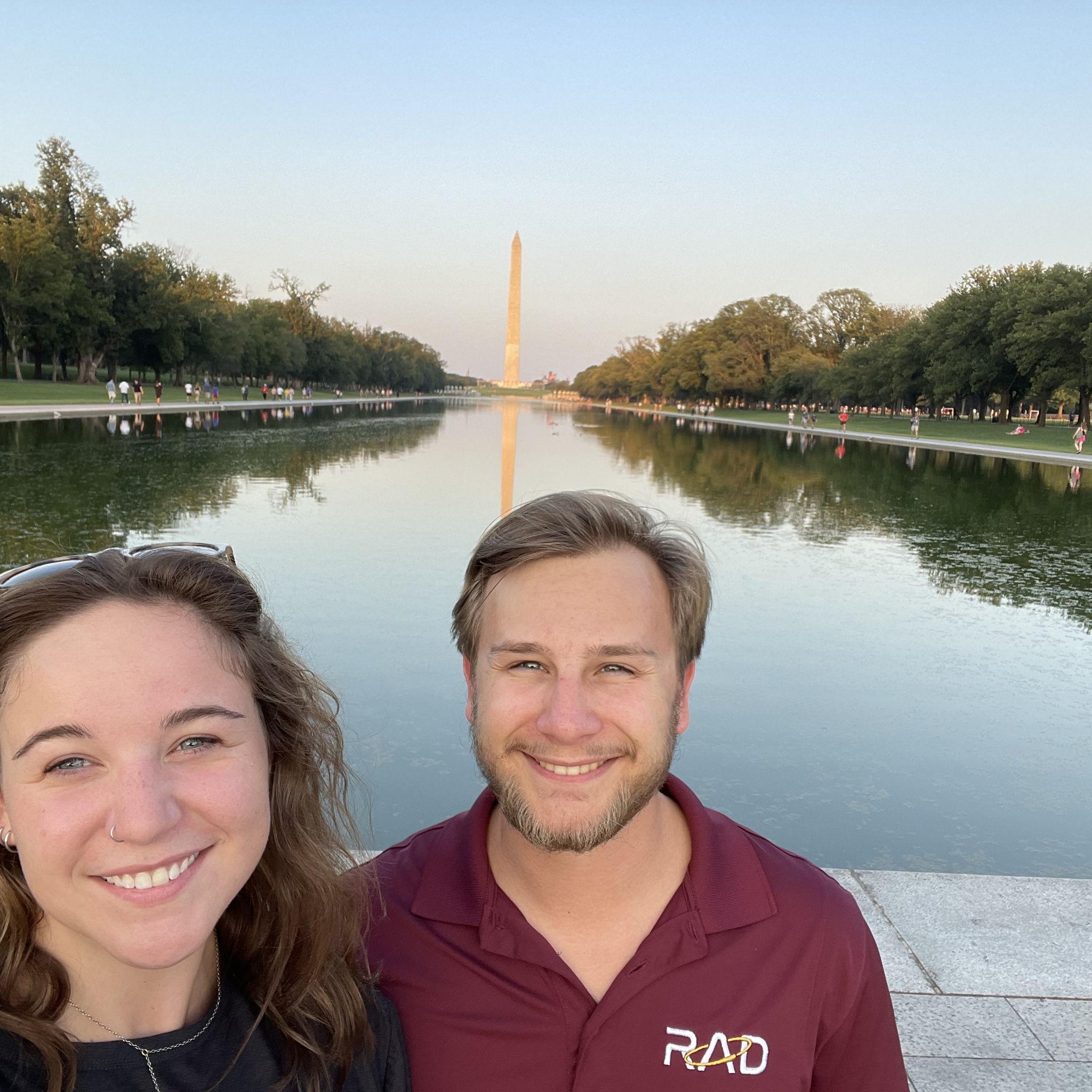 Ethan's convention in D.C after attending a conference where he had a paper published!