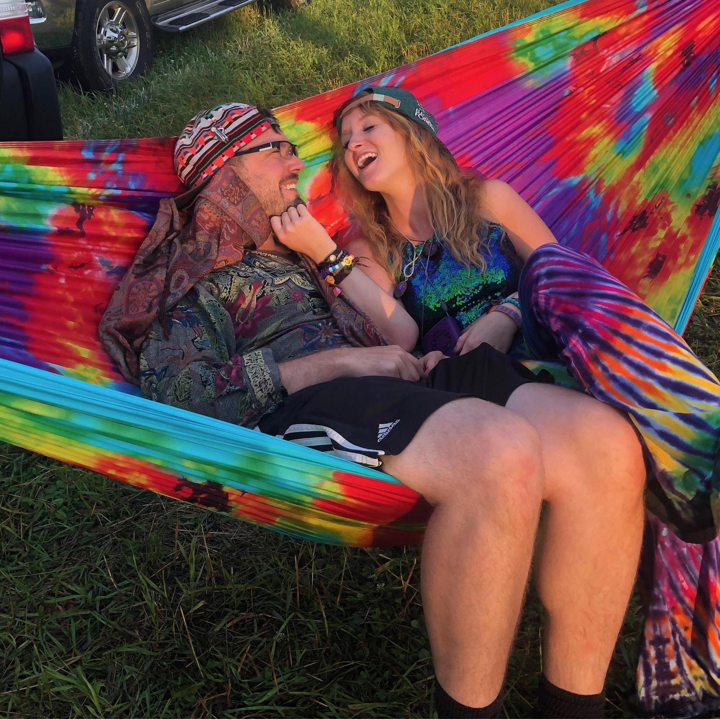Fun times camping at music festivals.