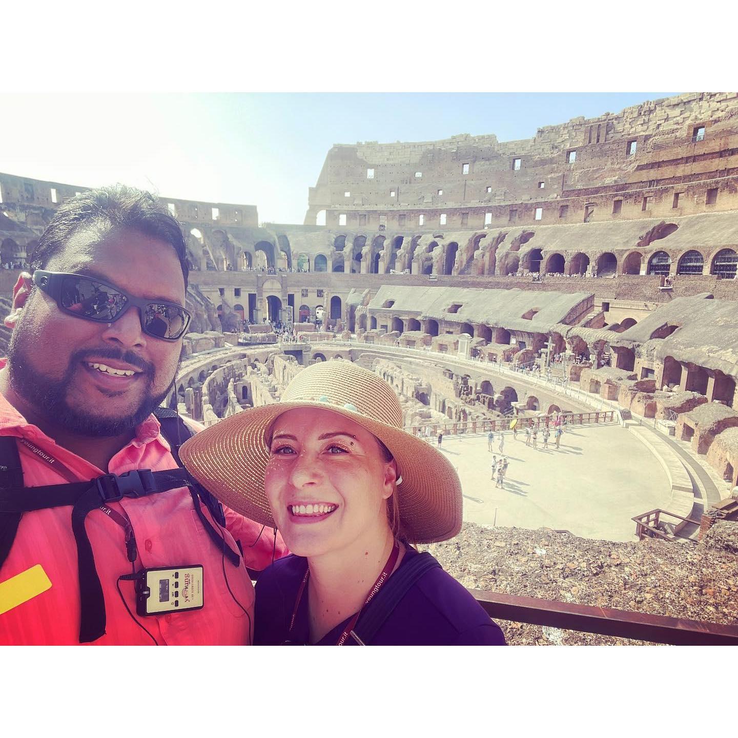 Visiting the Coliseum in Rome!