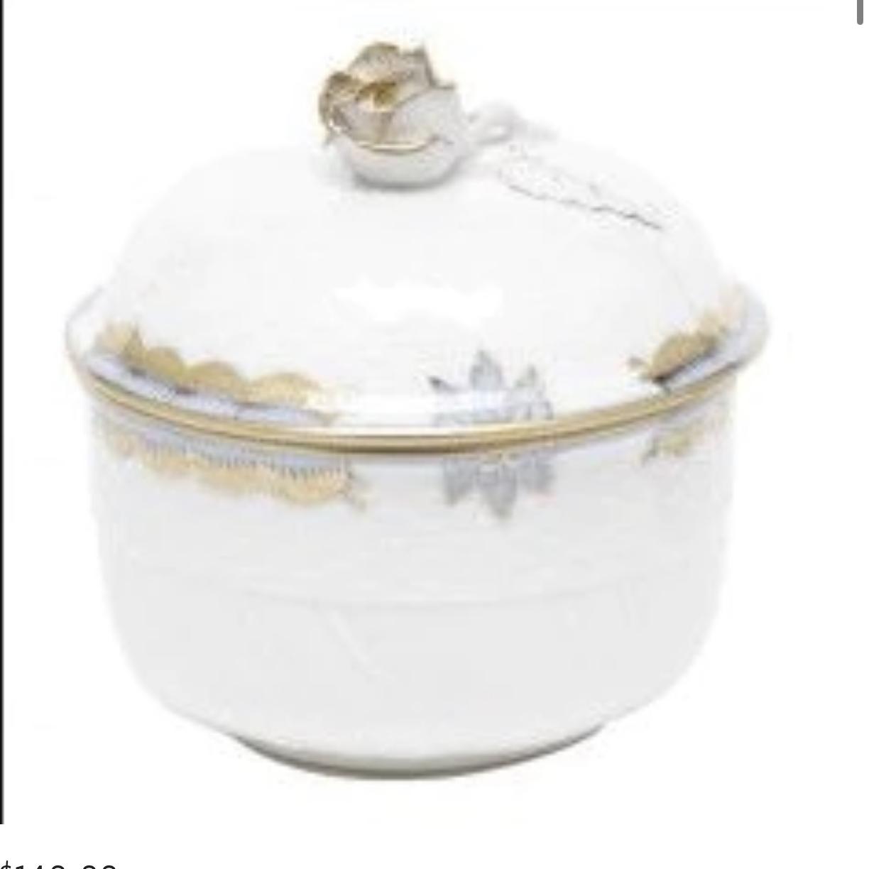 Princess Victoria Light Blue Covered Sugar