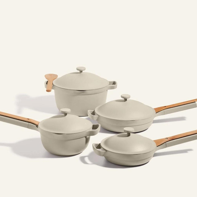 13 Piece Cookware Set (color: "steam")