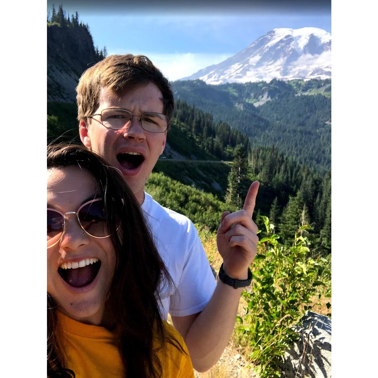 Kiyomi's first trip to Mt. Rainier with the Lilley family.