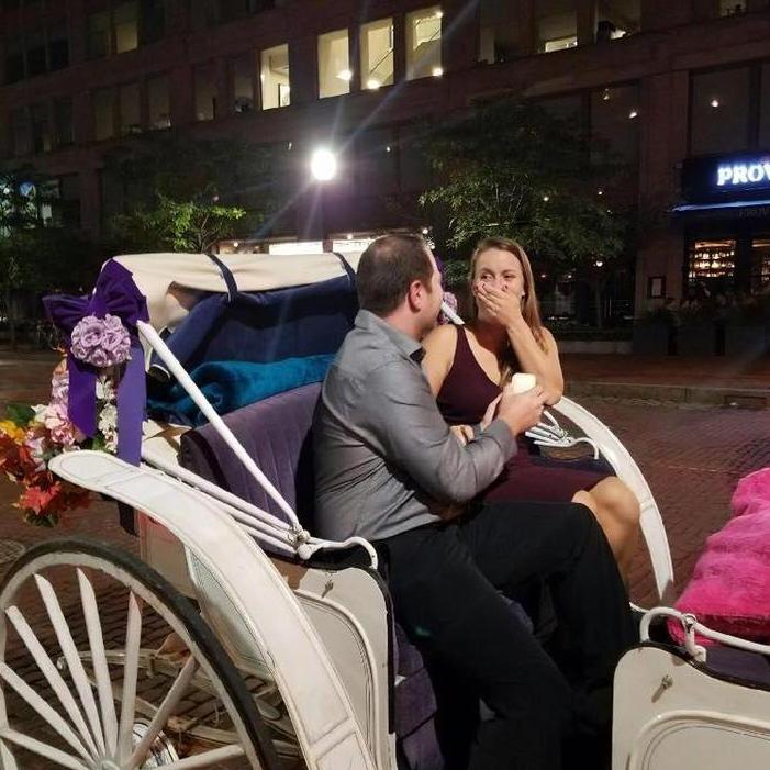 The moment Michael proposed!