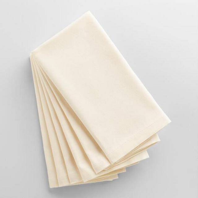 Ivory Buffet Napkins 6 Count