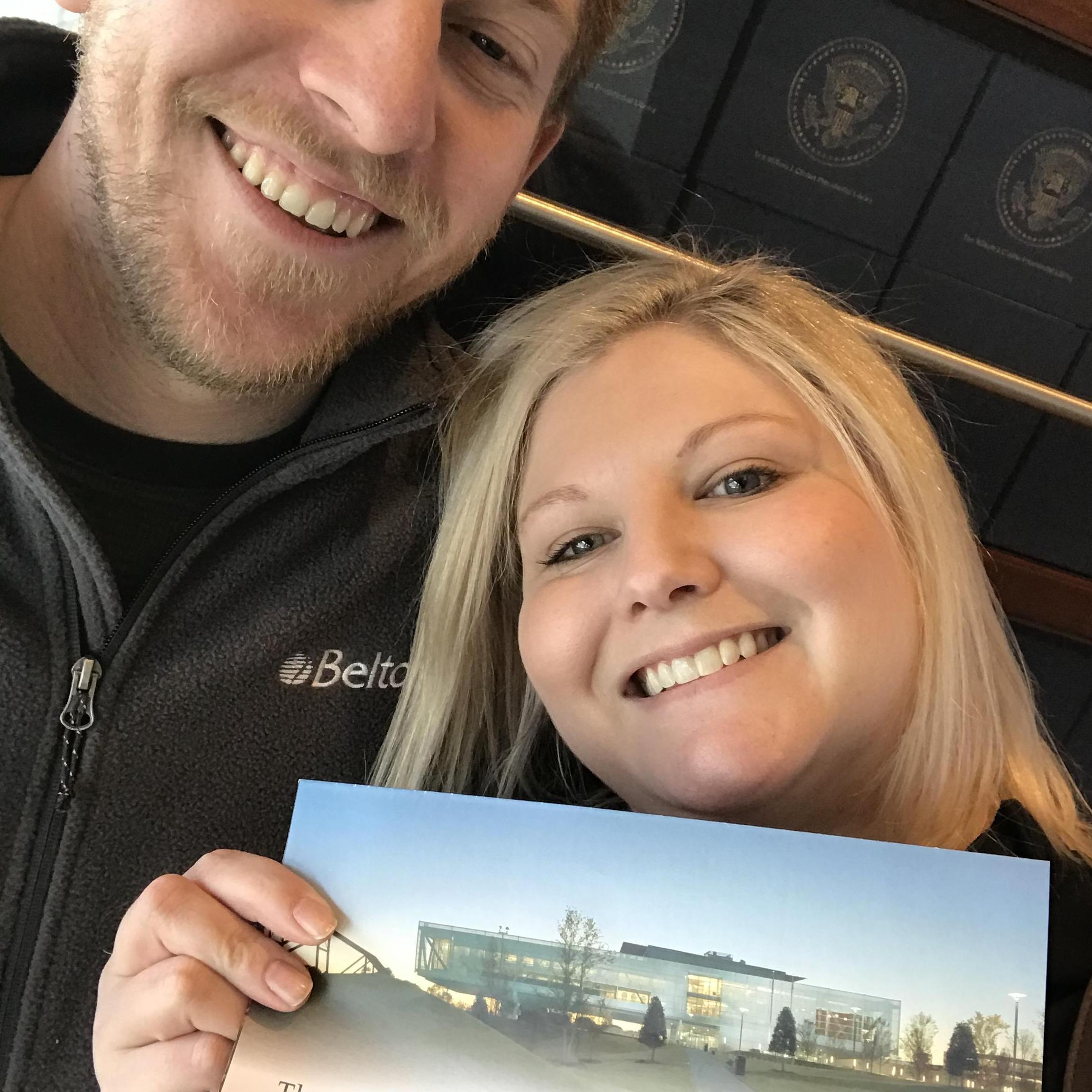 When Kevin surprised me by taking me to the Clinton Presidential Library in Little Rock!