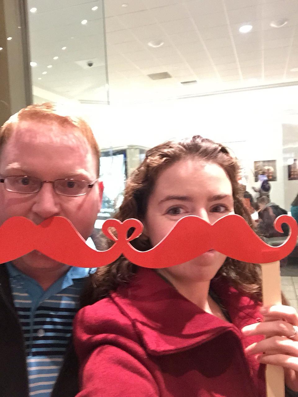 Celebrating Valentine’s Day at our first date spot (Starbucks.)